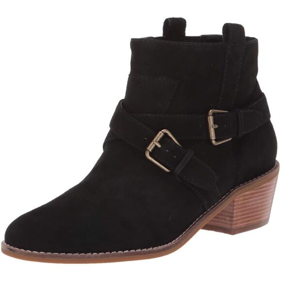cole haan jensynn suede black bootie size 7.5B - Picture 1 of 9